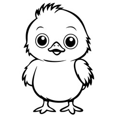 chick doodle illustration
