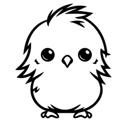 chick doodle illustration