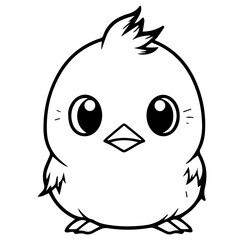 chick doodle illustration