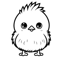 chick doodle illustration