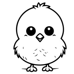chick doodle illustration