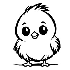chick doodle illustration