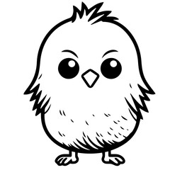 chick doodle illustration