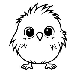 chick doodle illustration