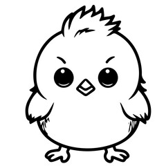 chick doodle illustration