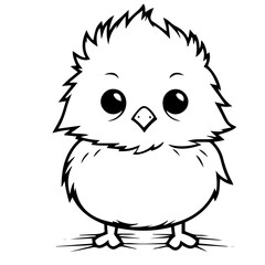 chick doodle illustration