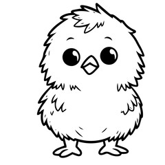 chick doodle illustration