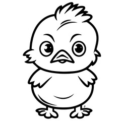 chick doodle illustration