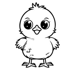 chick doodle illustration