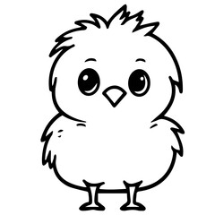 chick doodle illustration