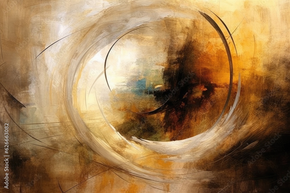 Poster abstract art of dance of light theme that out of formless darkness in the style of simple yet intric