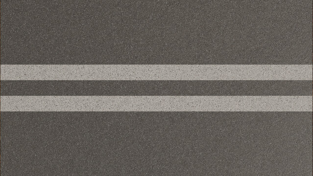 street texture with road limitation lines. Background of a Road with two white lines.