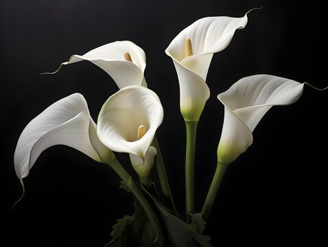 Eleganz in Wei&szlig;: Die zauberhafte Sch&ouml;nheit der Calla Blumen