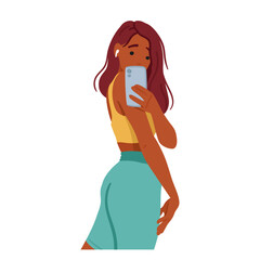 Woman In The Gym Captures A Moment Of Fitness And Self-expression, Female Posing Confidently While Taking A Selfie