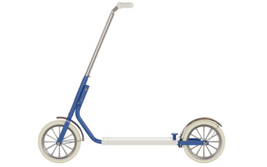 Vintage scooter isolated on a transparent background