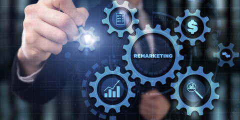 Remarketing. Business, Technology, concept. Digital Marketing
