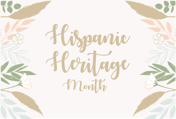 Fototapeta na wymiar National hispanic heritage month