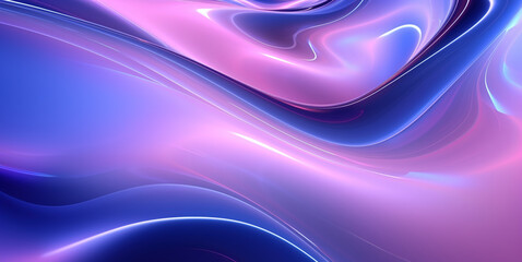 Abstract purple background with lines and curves