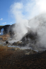 Geothermal Vapors Rising from the Earths Crust