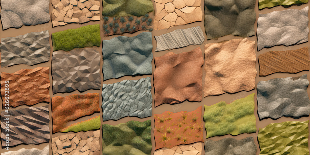 Poster a colorful background with shapes and colors - generative ai