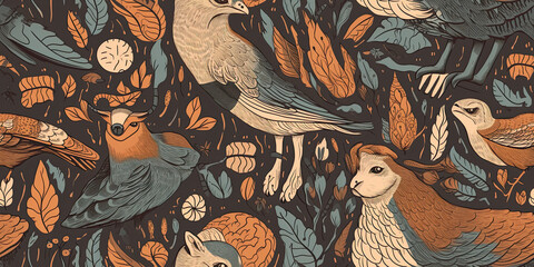 A colorful background with shapes and colors - Generative AI