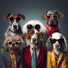 Fashion dogs ready for selfie