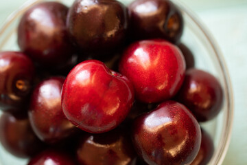 cherries on a plate