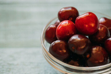 cherries in bowl