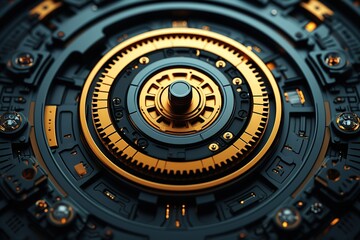 Keyhole and internal Gear Mechanism