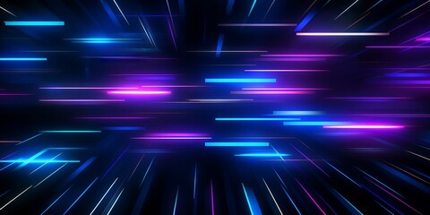 Dancing with Kinetic Blue Lights: A Superflat Delight, Generative AI