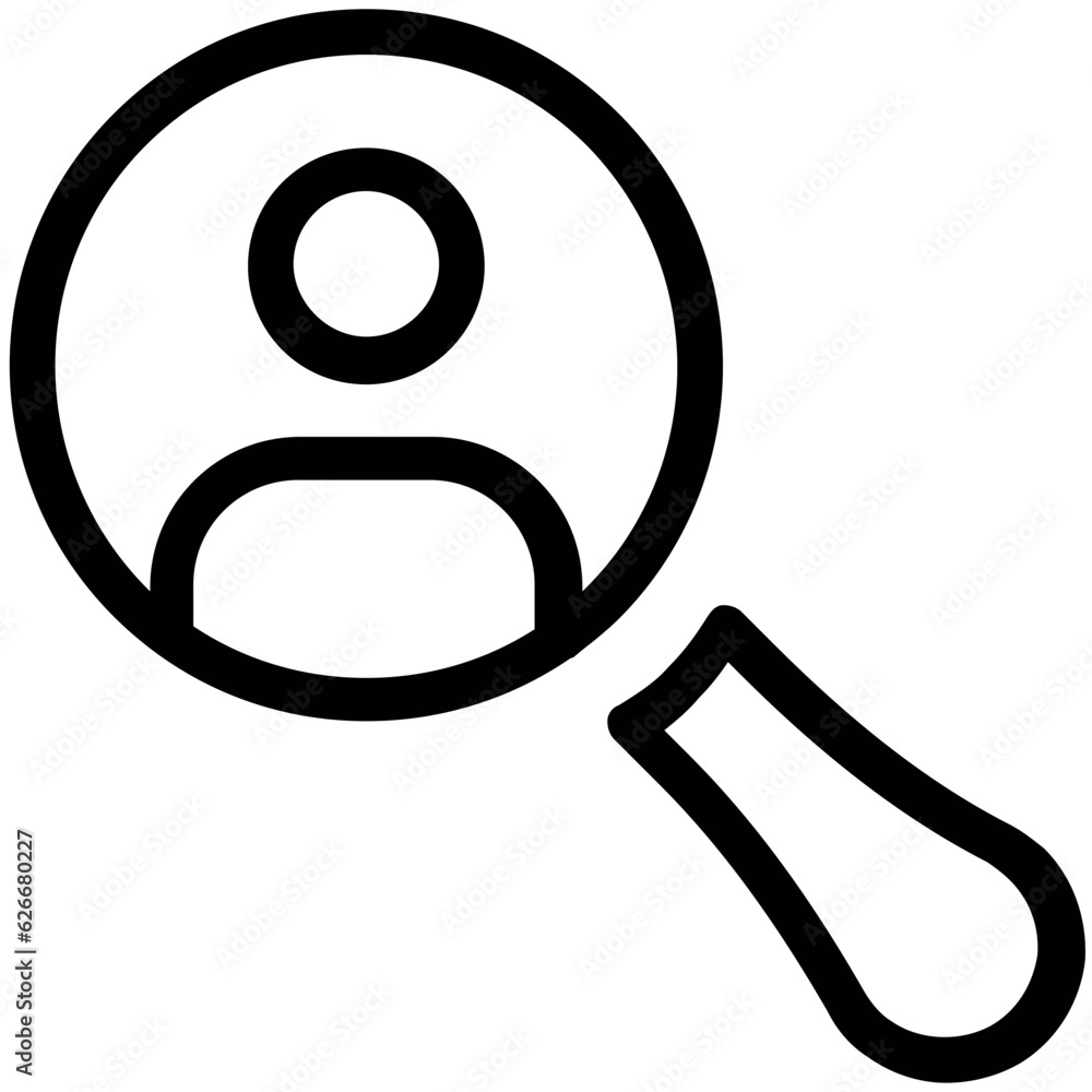 Canvas Prints digital marketing vector line icons