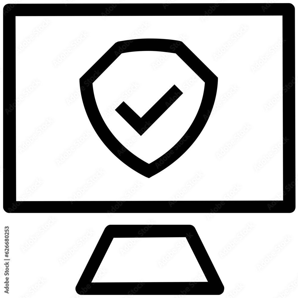 Canvas Prints digital marketing vector line icons