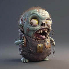 baby zombie horror style Generative Ai