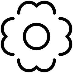 Flowers and Floral Vector Line Icons 

