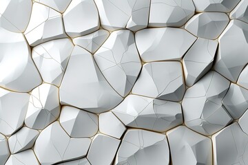 Statuario marble tiles, known for their elegant white background and subtle gray veins. - obrazy, fototapety, plakaty