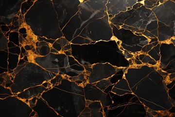  Geometric Portoro Gold marble tiles, known for their deep black background and golden veins