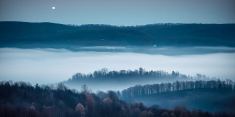 A mountain landscape - Generative AI