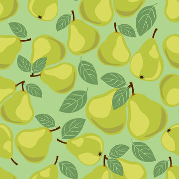 pear, seamless pattern, fruits pear seamless texture