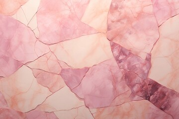 Background image of geometric Breccia Aurora marble tiles, displaying a combination of pink, cream, and beige hues.