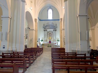 interior of church Cathedral of Saint Mary the Crowned in Gibraltar, 2023