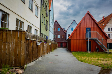 Medieval and Hansa inspired  living area Jakriborg in Hjarup, Sweden