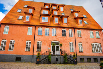 Medieval and Hansa inspired  living area Jakriborg in Hjarup, Sweden