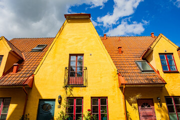 Medieval and Hansa inspired  living area Jakriborg in Hjarup, Sweden