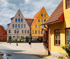 Medieval and Hansa inspired  living area Jakriborg in Hjarup, Sweden