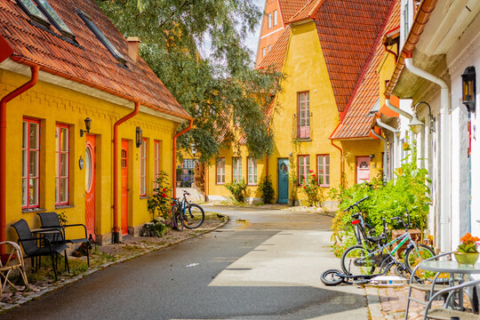 Medieval and Hansa inspired  living area Jakriborg in Hjarup, Sweden