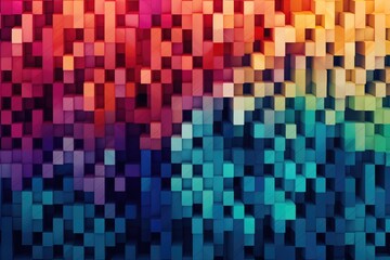 color gradient pixel pattern mosaic