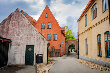 Medeltidsinspirerade området Jakriborg i Hjärup