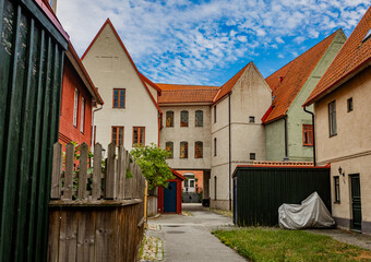 Medieval and Hansa inspired  living area Jakriborg in Hjarup, Sweden