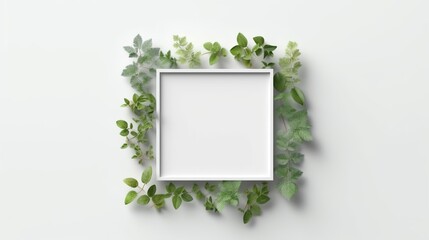 frame with green grass