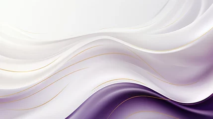 Küchenrückwand glas motiv Luxury abstract purple and white wave background, AI generated image © is